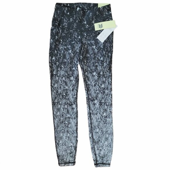 XS All In Motion Premium Simplicity High-Rise Black Textured 7/8 Leggings, New - Picture 1 of 8